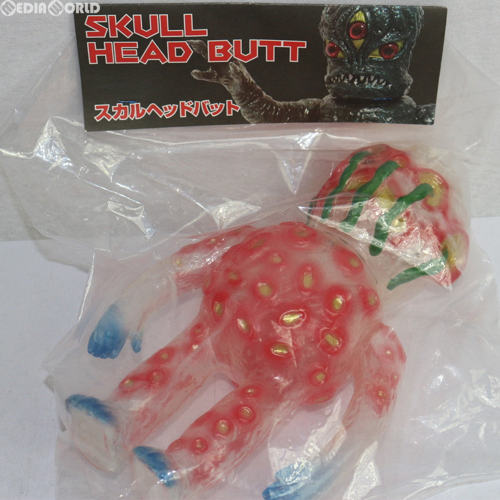 【中古即納】[FIG] OOZEI-X オージーマン クリア×レッド 完成品 ソフビ フィギュア SKULL HEAD BUTT(スカルヘッドバット) (20141231)