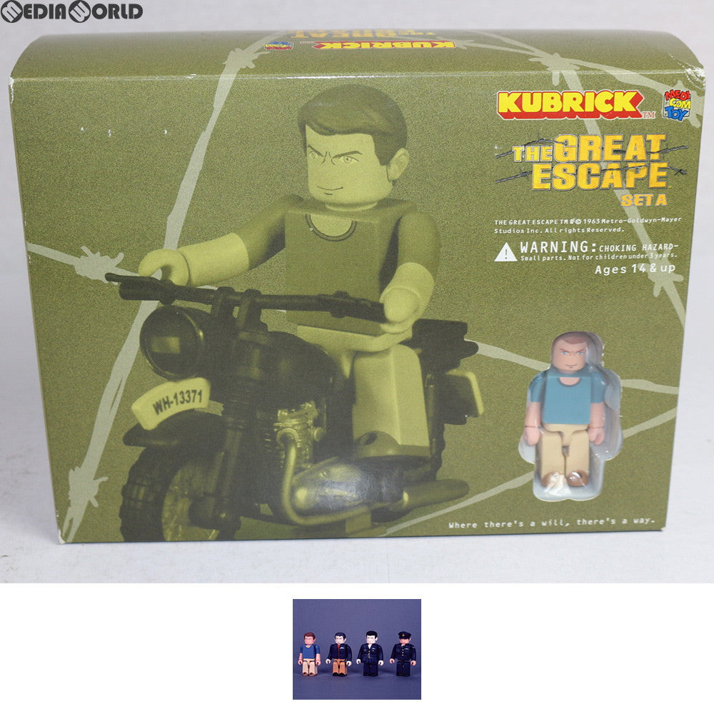 【中古即納】[FIG] KUBRICK(キューブリック) No.128 THE GREAT ESCAPE(大脱走) [SET A] (BOXセットタイプ) 完成品 可動フィギュア メディコム・トイ(20031130)