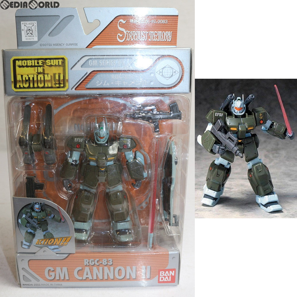 【中古即納】[FIG] MS IN ACTION!!(モビルスーツ・イン・アクション) RGC-83 ジム・キャノンII 機動戦士ガンダム0083 STARDUST MEMORY 完成品 可動フィギュア バンダイ(20030731)