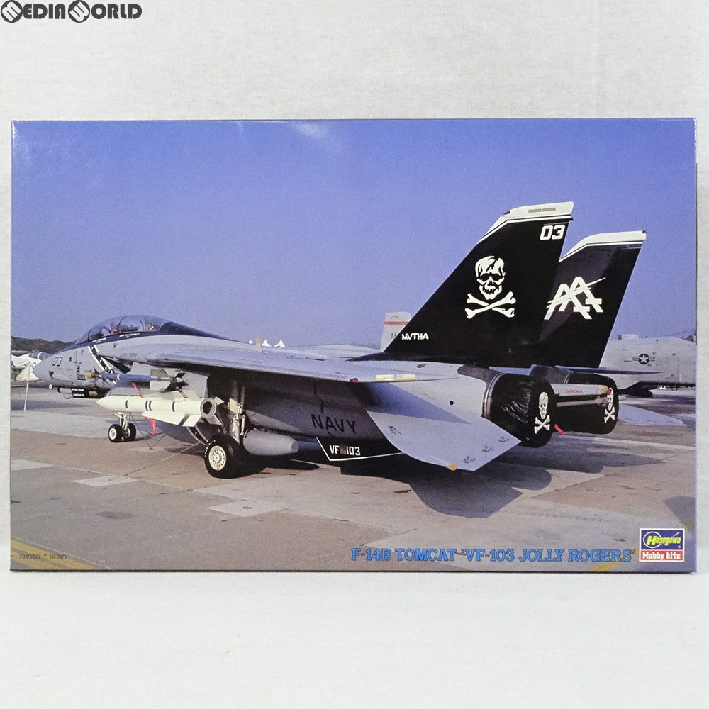 【中古即納】[PTM] 1/72 F-14B トムキャット VF-103 ジョリー ロジャース K136 プラモデル(04096) ハセガワ(19990630)