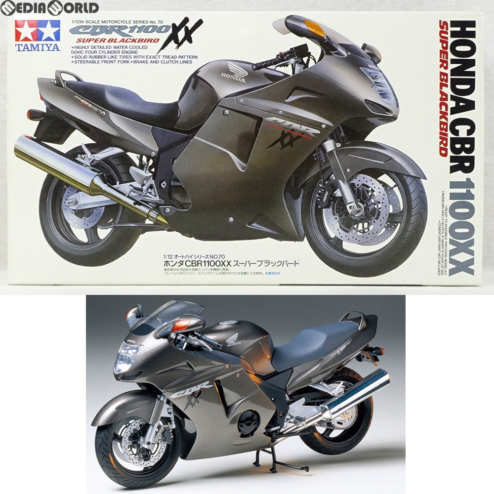 【中古即納】[PTM] オートバイシリーズ No.70 1/12 Honda(ホンダ) CBR1100XXスーパーブラックバード プラモデル(14070) タミヤ(19971130)