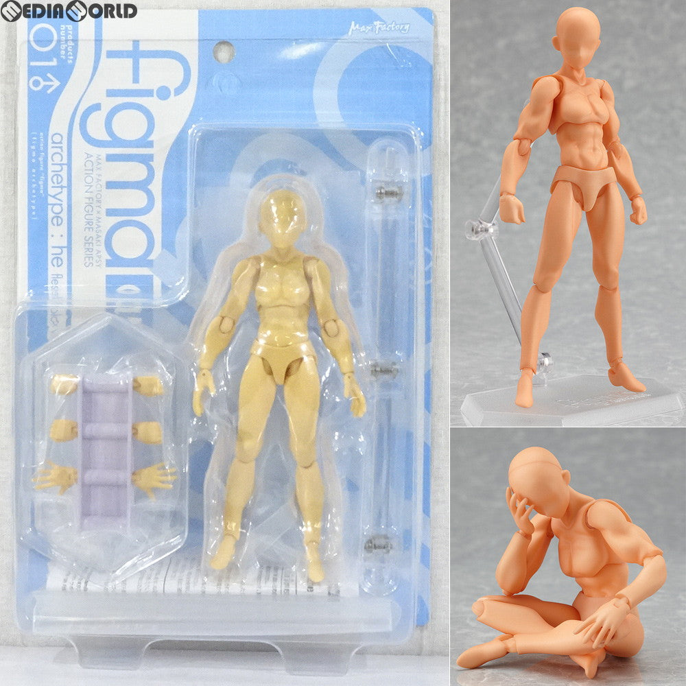 【中古即納】[FIG] (再販) GOODSMILE ONLINE SHOP限定 figma(フィグマ) 01♂ archetype:he flesh color(アーキタイプ ヒー フレッシュカラー) ver. 可動フィギュア マックスファクトリー(20151130)