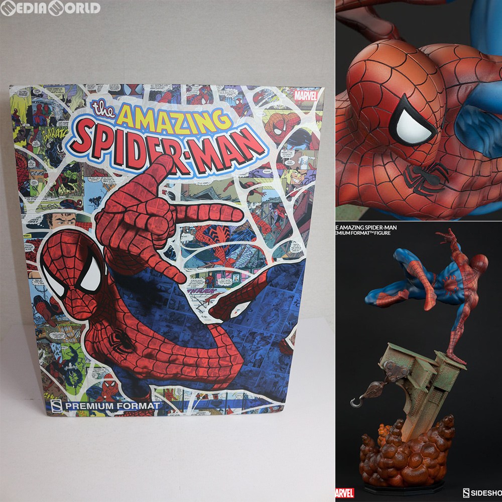 【中古即納】[FIG] プレミアム・フォーマット・フィギュア スパイダーマン マーベル・コミック 完成品 サイドショウ(20160622)