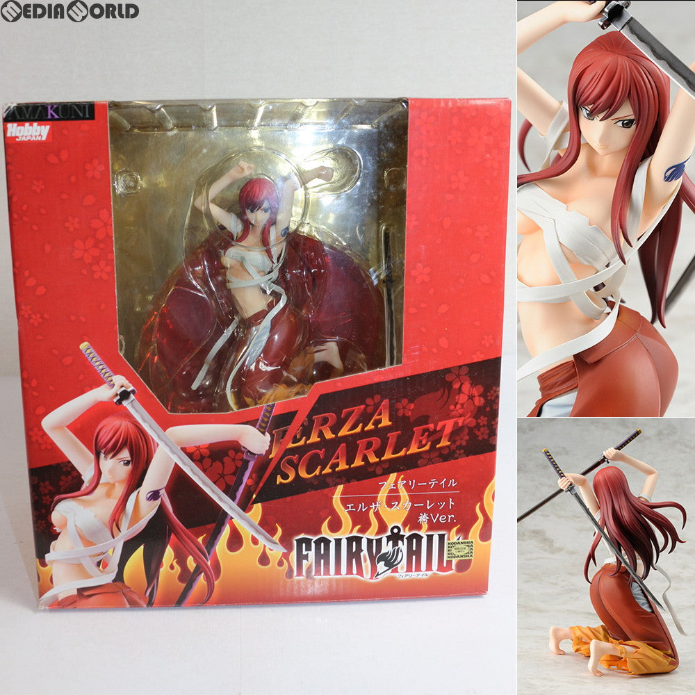 【中古即納】[FIG] エルザ・スカーレット 袴Ver. FAIRY TAIL(フェアリーテイル) 1/8 完成品 フィギュア 月刊ホビージャパン誌上通販&オンラインショップ限定 ホビージャパン/AMAKUNI(20140630)