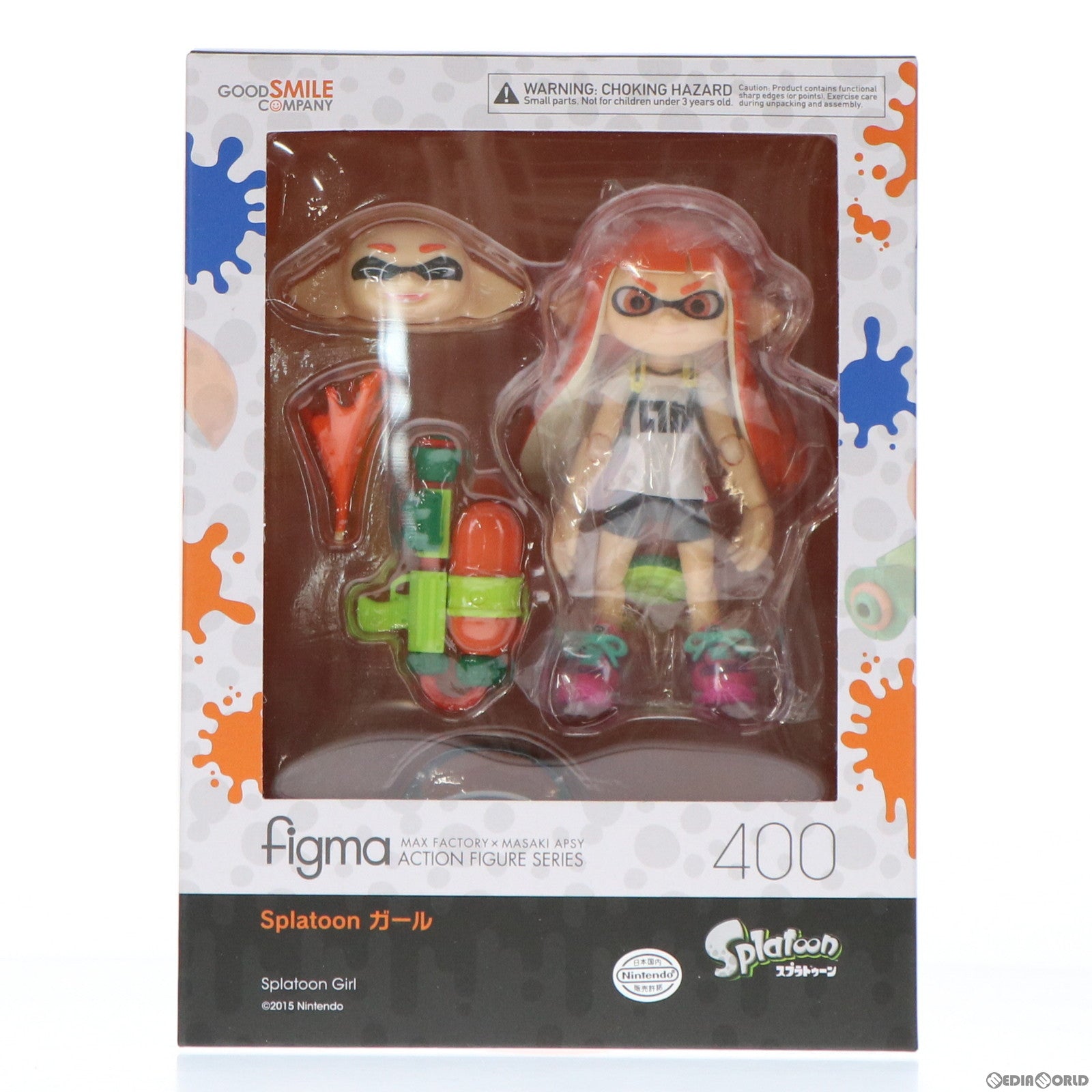 【中古即納】[FIG]figma(フィグマ) 400 Splatoon(スプラトゥーン) ガール 完成品 可動フィギュア グッドスマイルカンパニー(20190531)