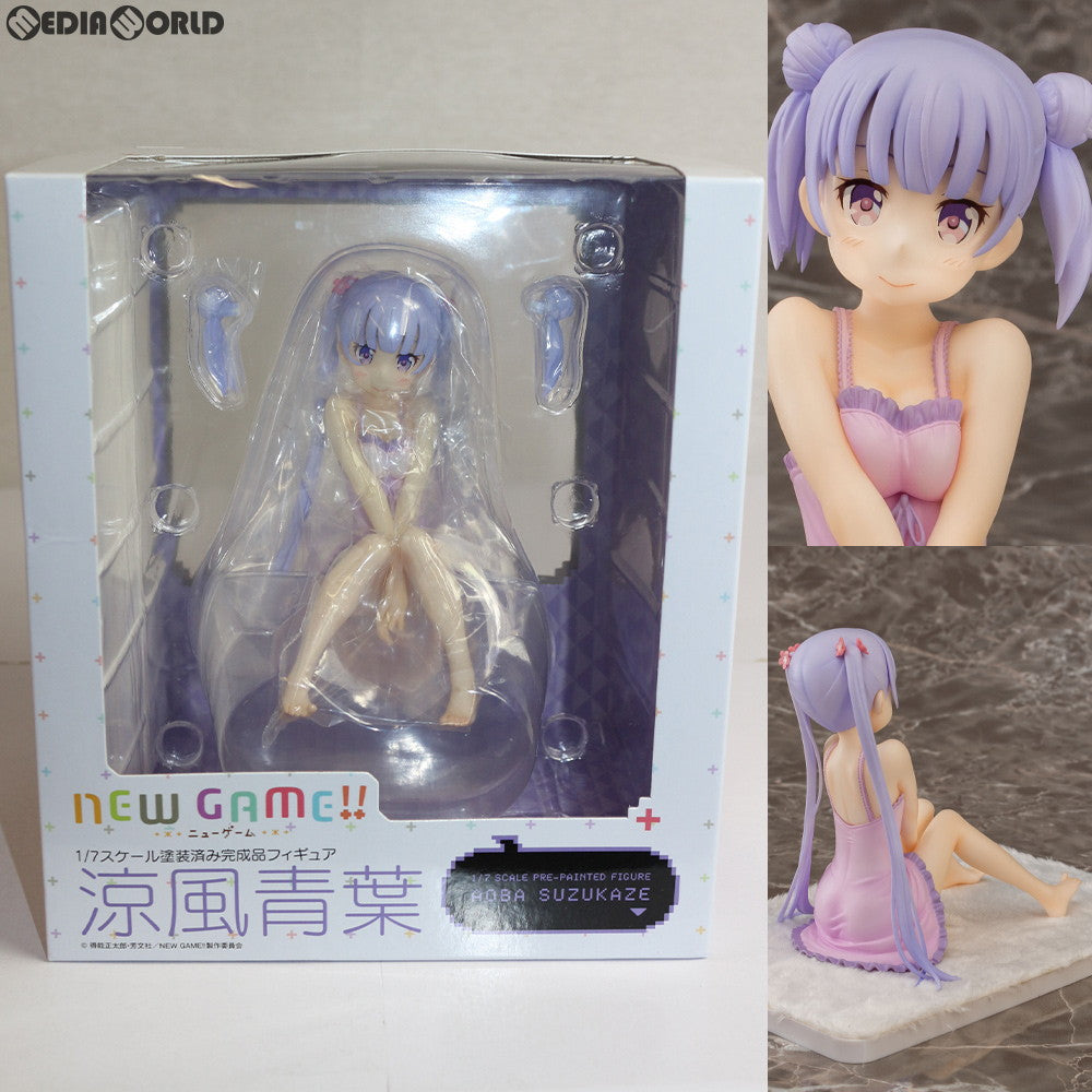 【中古即納】[FIG] 涼風青葉(すずかぜあおば) NEW GAME!!(ニューゲーム!!) 1/7 完成品 フィギュア キャラアニ/トイズワークス(20181228)