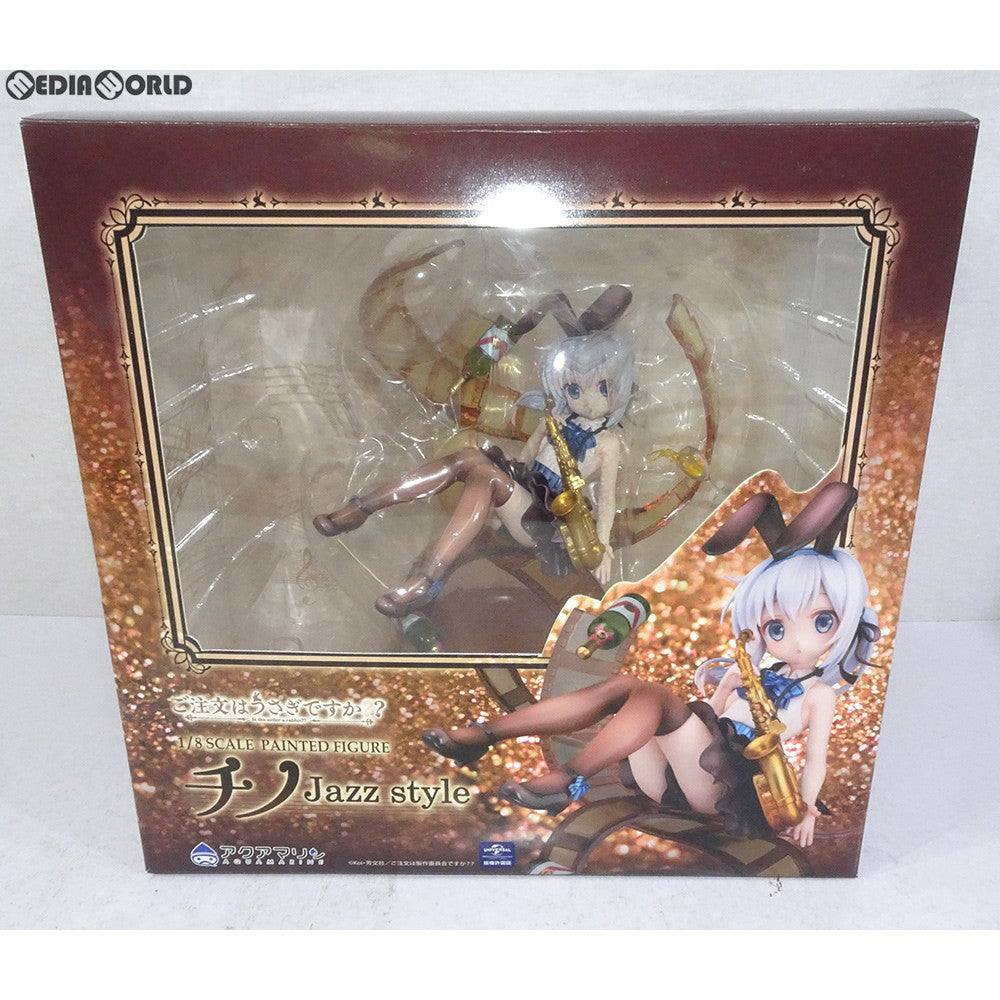 【中古即納】[FIG] チノ Jazz style ご注文はうさぎですか？？ 1/8 完成品 フィギュア アクアマリン(20190221)