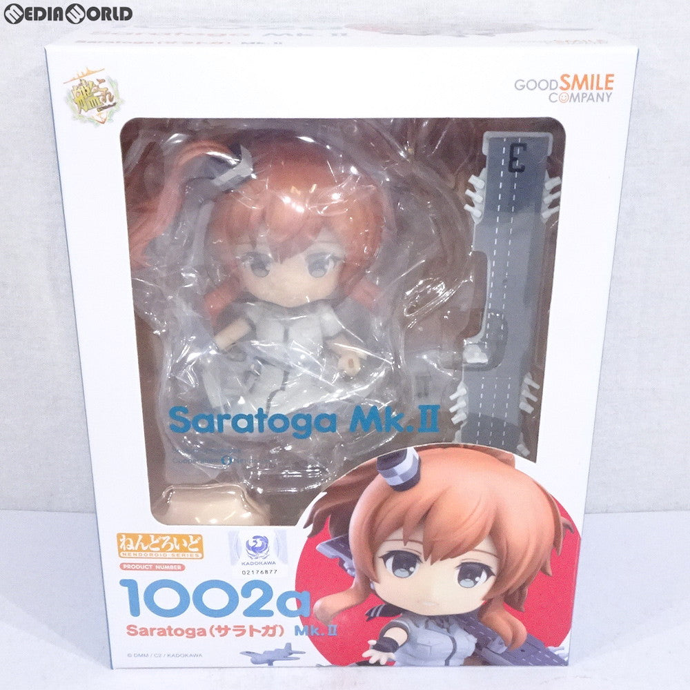 【中古即納】[FIG]ねんどろいど 1002a Saratoga(サラトガ) Mk.II 艦隊これくしょん -艦これ- 完成品 可動フィギュア グッドスマイルカンパニー(20190406)