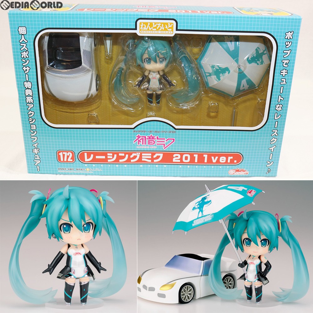 【中古即納】[FIG] ねんどろいど 172 レーシングミク 2011Ver. 2011年GSR&Studie with TeamUKYO 個人スポンサー特典 完成品 可動フィギュア グッドスマイルレーシング(20111031)