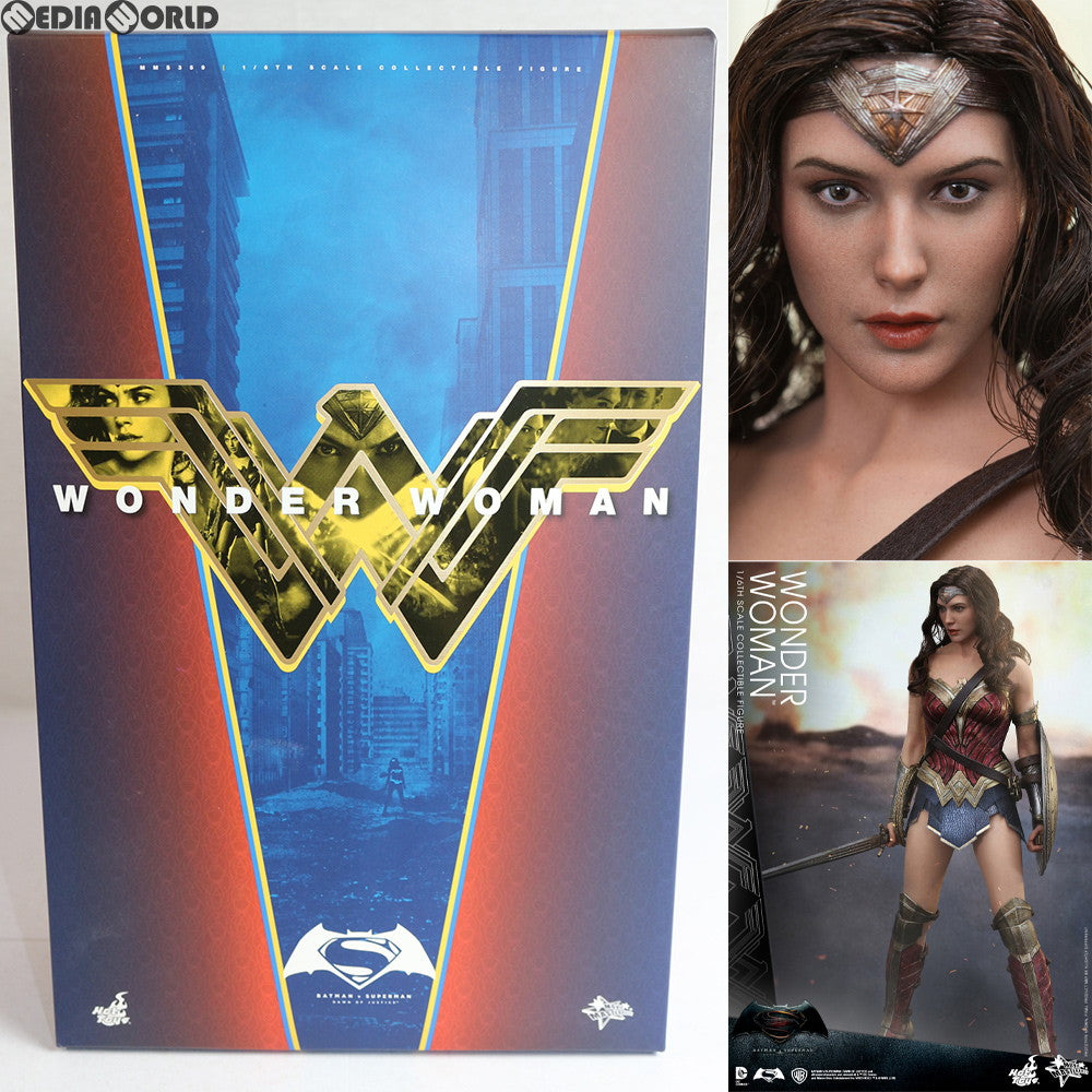 【中古即納】[FIG] ムービー・マスターピース ワンダーウーマン バットマン vs スーパーマン ジャスティスの誕生 1/6 完成品 可動フィギュア(MM#359) ホットトイズ(20170826)