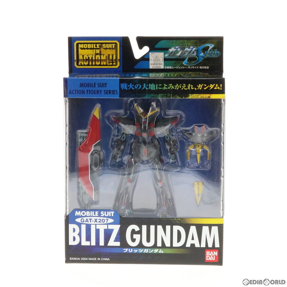 【中古即納】[FIG] MS IN ACTION!!(モビルスーツ・イン・アクション) GAT-X207 ブリッツガンダム 機動戦士ガンダムSEED(シード) 完成品 可動フィギュア バンダイ(20041127)
