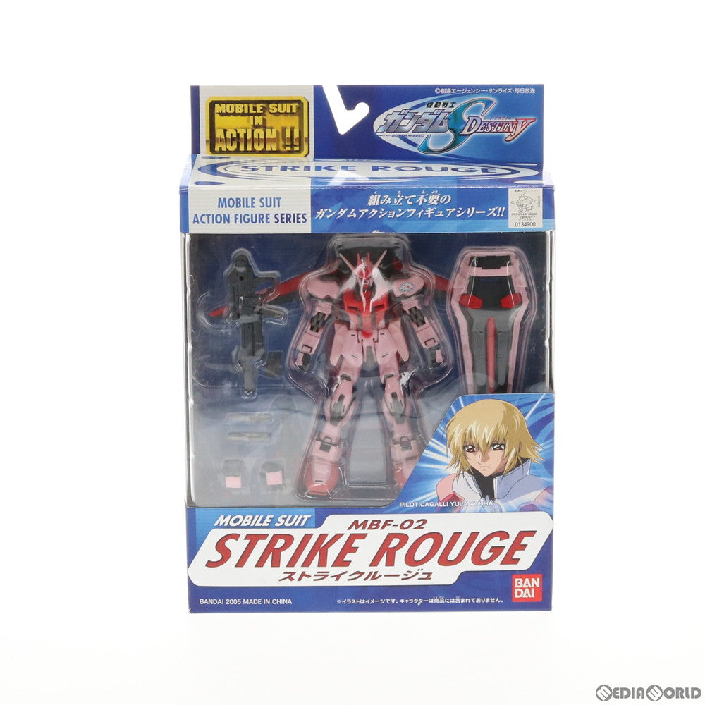 【中古即納】[FIG] MS IN ACTION!!(モビルスーツ・イン・アクション) MBF-02 ストライクルージュ 機動戦士ガンダムSEED DESTINY(シード デスティニー) 完成品 可動フィギュア バンダイ(20050923)