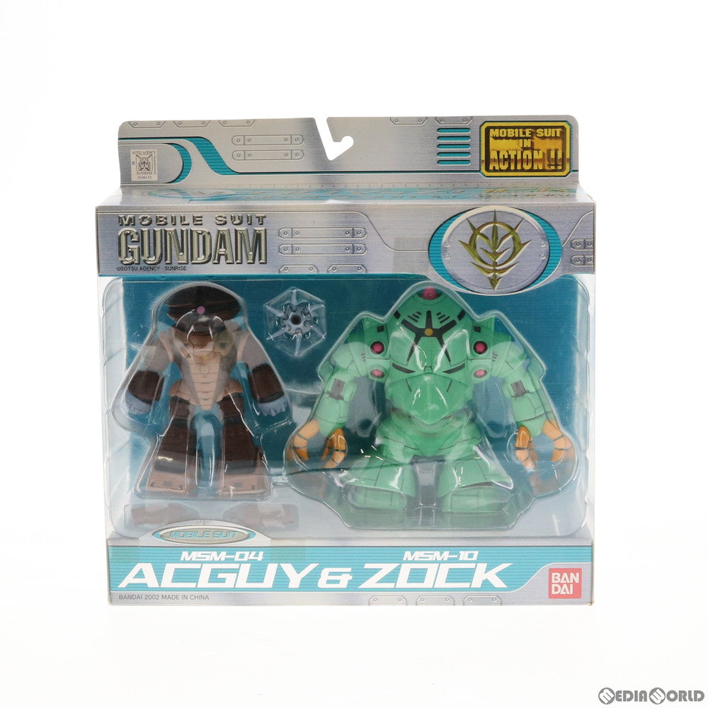 【中古即納】[FIG] (再販) MS IN ACTION!!(モビルスーツ・イン・アクション) アッガイ&ゾック 機動戦士ガンダム 完成品 可動フィギュア バンダイ(20060727)