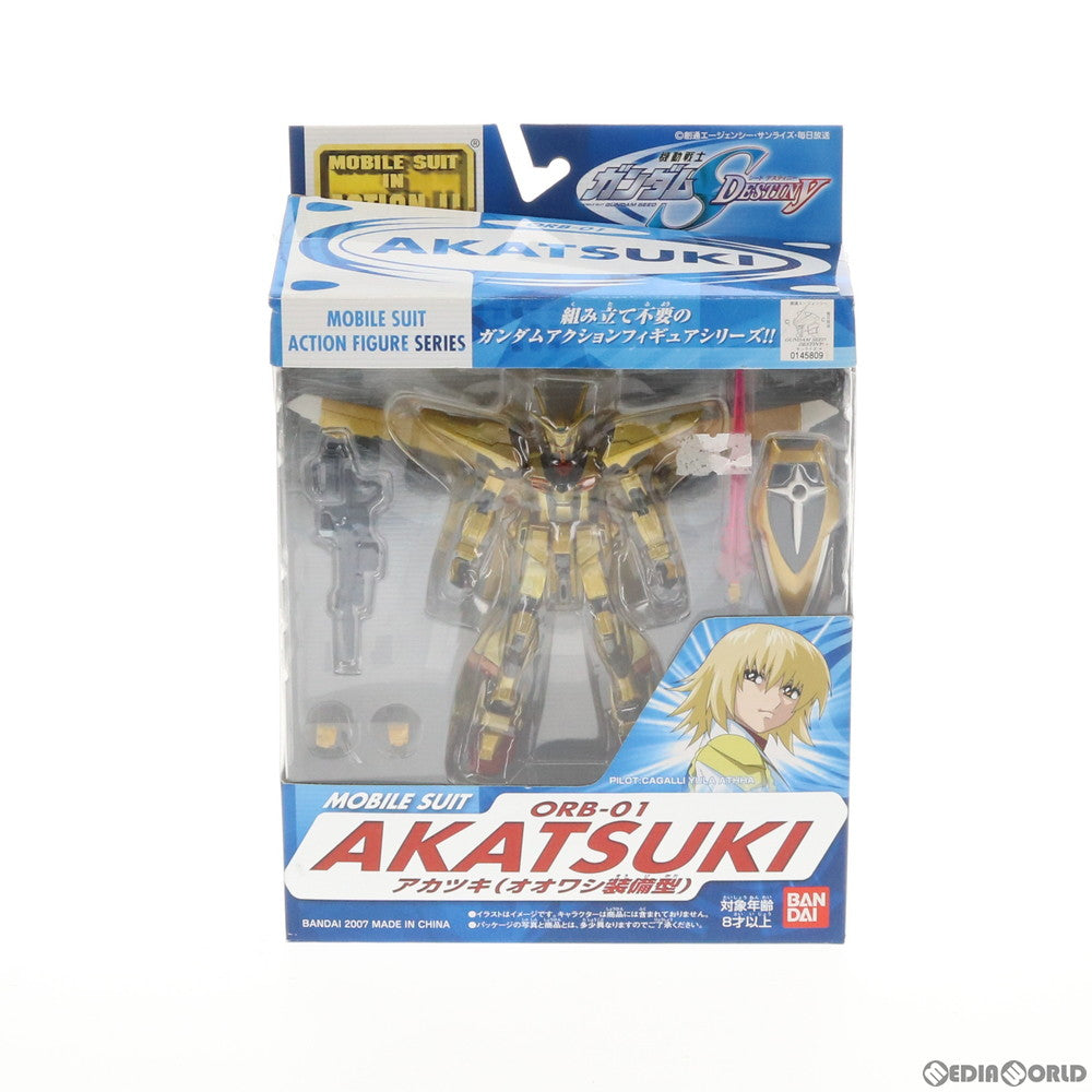 【中古即納】[FIG] MS IN ACTION!!(モビルスーツ・イン・アクション) ORB-01 アカツキ(オオワシ装備型) 機動戦士ガンダムSEED DESTINY(シード デスティニー) 完成品 可動フィギュア バンダイ(20070324)