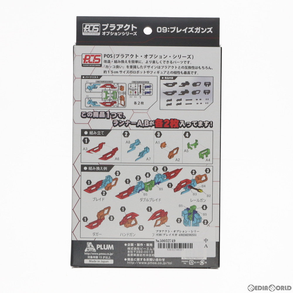 【新品即納】[PTM] (再販) プラアクト・オプション・シリーズ09:ブレイズガンズ プラモデル(PP069) PLUM(プラム) (20190430)