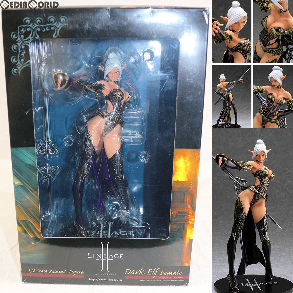 【中古即納】[FIG]GOODSMILE ONLINE SHOP限定 DarkElf Female(ダークエルフ フィーメール) Lineage II(リネージュ2) 1/8 完成品 フィギュア エヌ・シー・ジャパン/グッドスマイルカンパニー(20070522)