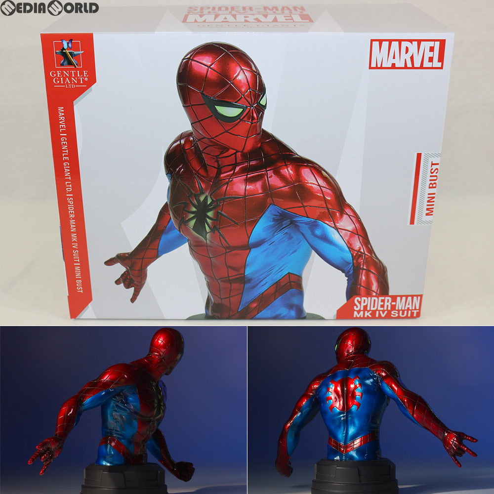 【中古即納】[FIG] ミニバスト スパイダーマン(オールニュー・オールディファレント・マーベル版) マーベル・コミック 完成品 フィギュア ジェントル・ジャイアント(20180831)