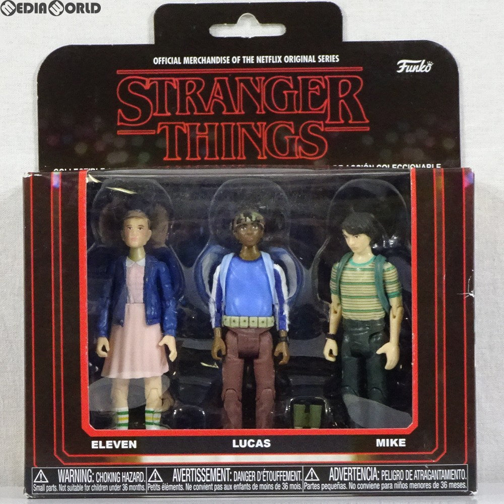【中古即納】[FIG] Stranger Things Collectible Action Figures Eleven Lucas Mike 3体セット ストレンジャー・シングス 未知の世界 完成品 可動フィギュア FUNKO(ファンコ) (20171231)