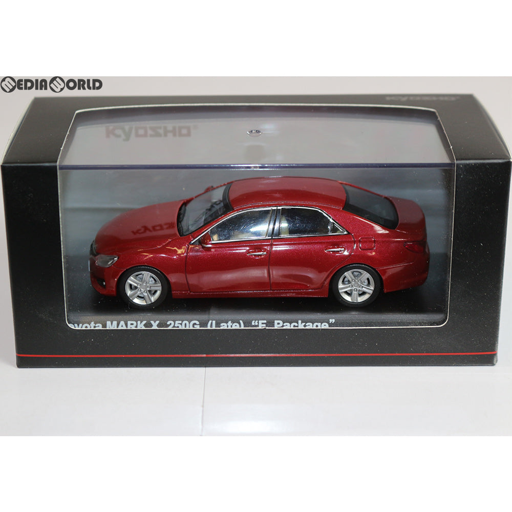 【中古即納】[FIG] 1/43 トヨタ マークX 250G F (後期) レッド 完成品 ミニカー(KS03637R2) 京商(20160812)
