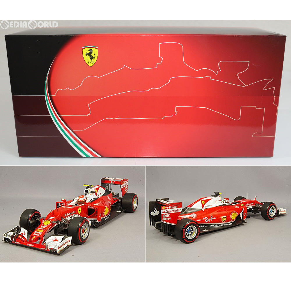 【中古即納】[FIG] ミニチャンプス 1/18 フェラーリ SF16-H スクーデリア フェラーリ キミ・ライコネン イタリアGP 2016 完成品 ミニカー(PBBR181627) BBR(20170831)