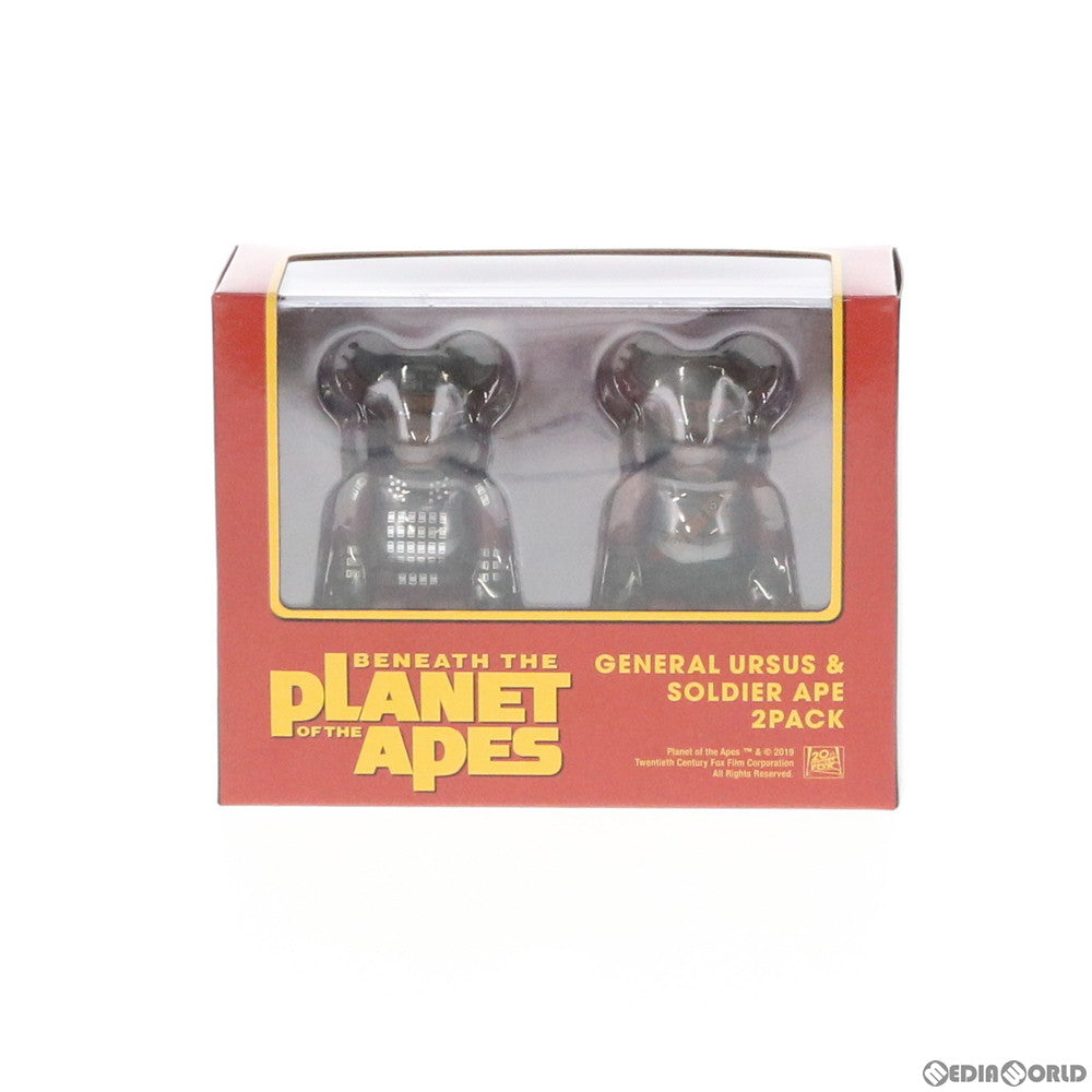 【中古即納】[FIG] BE@RBRICK(ベアブリック) GENERAL URSUS & SOLDIER APE(ウルサス将軍&ソルジャー・エイプ) PLANET OF THE APES/猿の惑星 2パック 完成品 可動フィギュア メディコム・トイ(20190619)