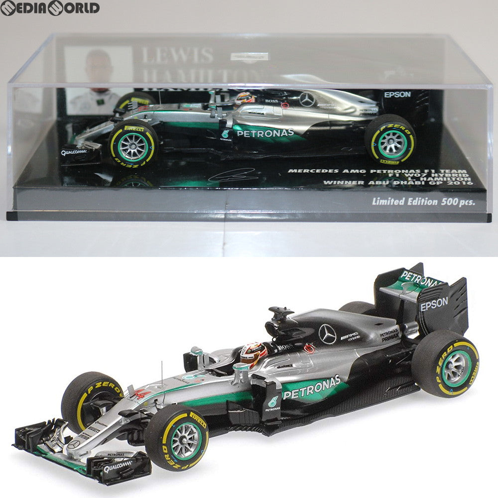 【中古即納】[FIG] 1/43 メルセデス AMG ペトロナス フォーミュラ1チーム F1 W07 ハイブリッド ルイス・ハミルトン アブダビGP 2016 ウィナー 完成品 ミニカー MINICHAMPS(ミニチャンプス) (20170301)