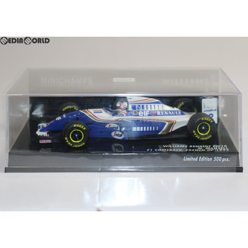 【中古即納】[FIG] 1/43 ウィリアムズ ルノー FW16 #2 ナイジェル・マンセル フランスGP F1復帰 1994 完成品 ミニカー(417940702) MINICHAMPS(ミニチャンプス) (20180628)