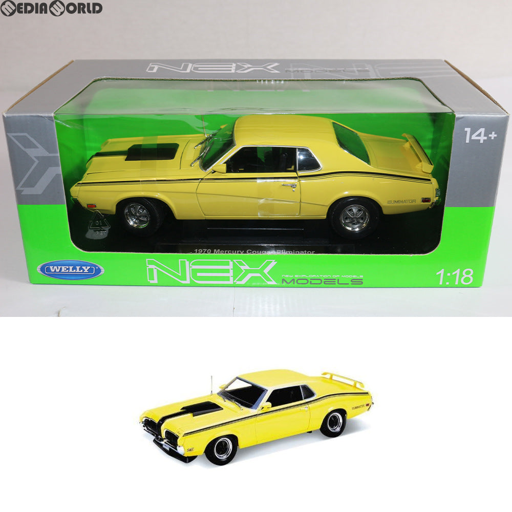 【中古即納】[FIG] 1/18 フォード マーキュリー クーガー ELIMINATOR(イエロー) 完成品 ミニカー(WE12520Y) WELLY(ウィリー) (20150228)