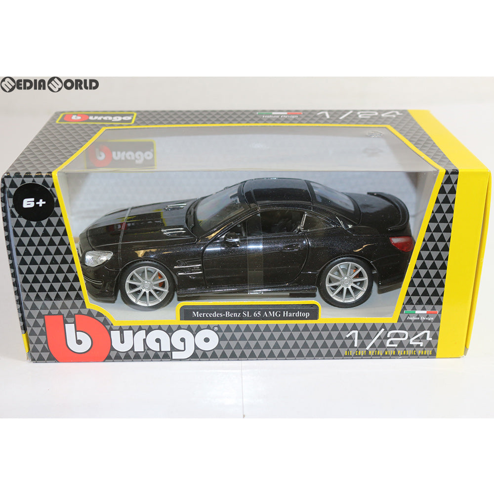 【中古即納】[FIG] 1/24 Mercedes Benz SL65 AMG Hardtop(メルセデス ベンツ SL 65 AMG ハードトップ) マットブラック 完成品 ミニカー(BUR21066MBK) Bburago(ブラゴ) (20171231)
