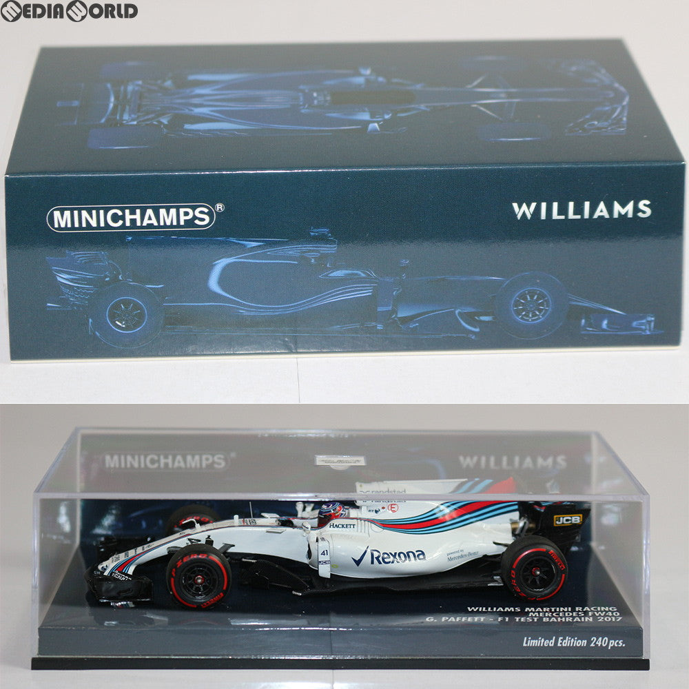 【中古即納】[FIG] 1/43 Williams(ウィリアムズ) Martini Racing Mercedes FW40 Gary Paffett Bahrain F1 Test 2017 完成品 ミニカー(417170041) MINICHAMPS(ミニチャンプス) (20180325)