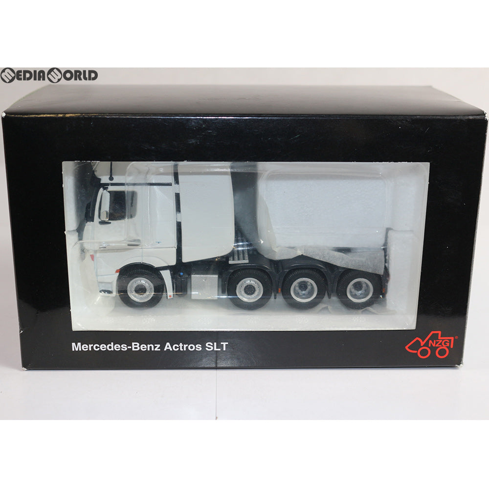 【中古即納】[FIG] 1/50 Mercedes-Benz(メルセデス ベンツ) Actros Giga space SLT ホワイト 完成品 ミニカー(NZG932-40) NZG(20161231)