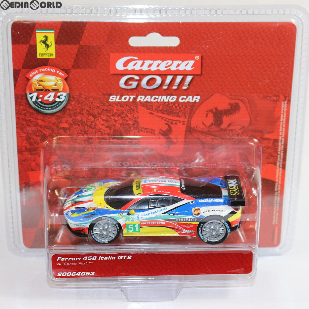 【中古即納】[TOY] Carrera GO!!! 1/43 フェラーリ 458 イタリア GT2 AF Corse No.51 スロットカー 完成トイ(20064053) 京商(20161130)