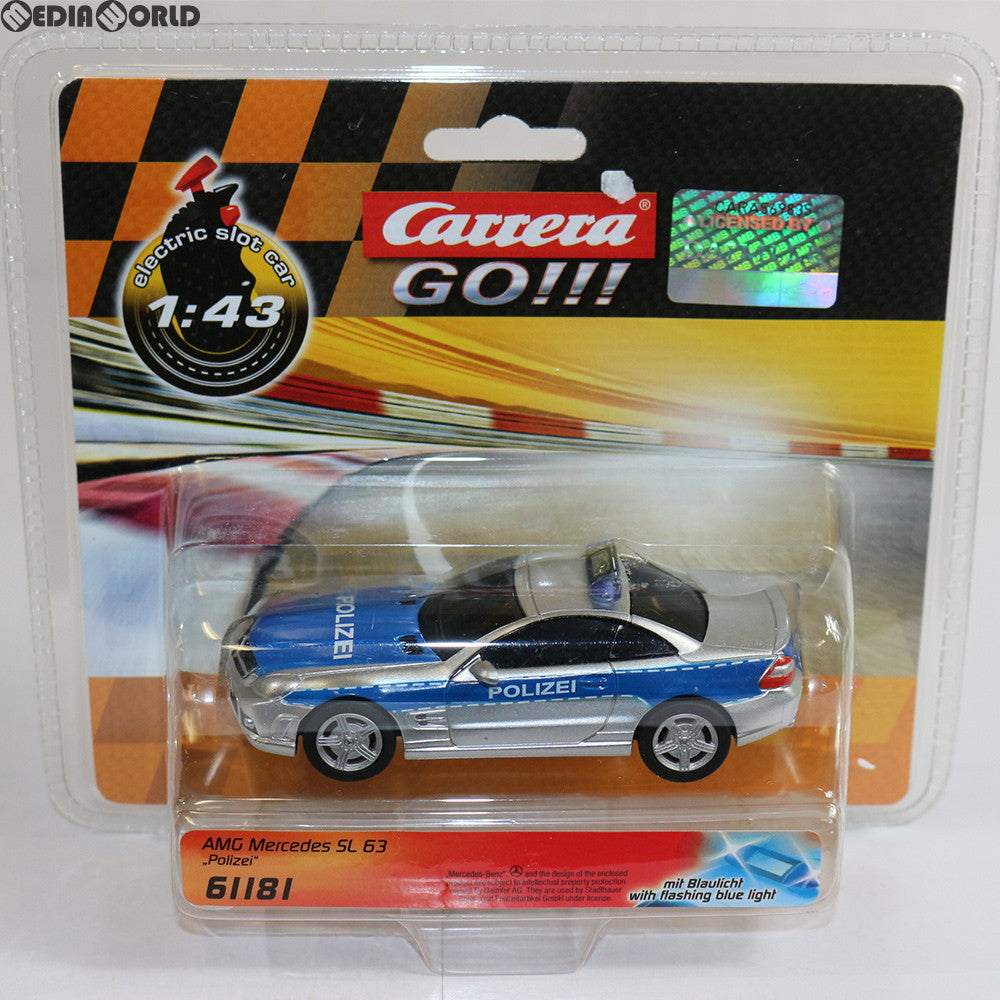 【中古即納】[TOY] Carrera GO!!! 1/43 AMG メルセデス SL 63 Polizei スロットカー 完成トイ(20061181) 京商(20141231)