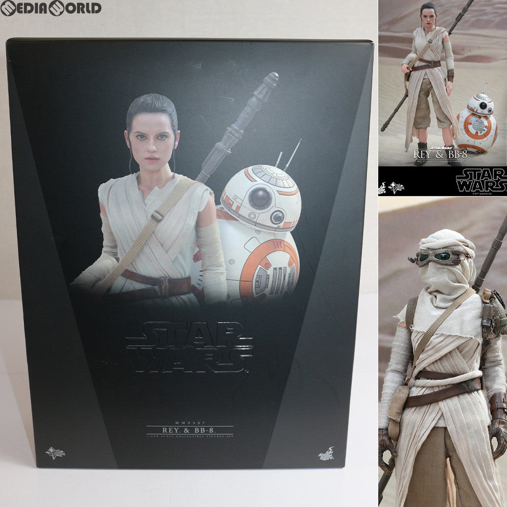 【中古即納】[FIG] ムービー・マスターピース レイ&BB-8(2体セット) STAR WARS(スター・ウォーズ) /フォースの覚醒 1/6 完成品 可動フィギュア(MM#337) ホットトイズ(20160930)
