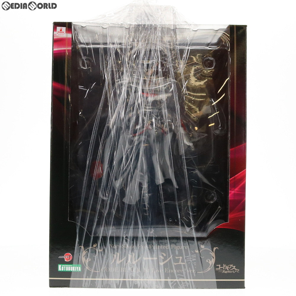 【中古即納】[FIG]コトブキヤショップ限定特典付属 ARTFX J ルルーシュ CODE BLACK 1st Live Encore!ver. コードギアス 反逆のルルーシュ R2 完成品 フィギュア(PP677) コトブキヤ(20170226)