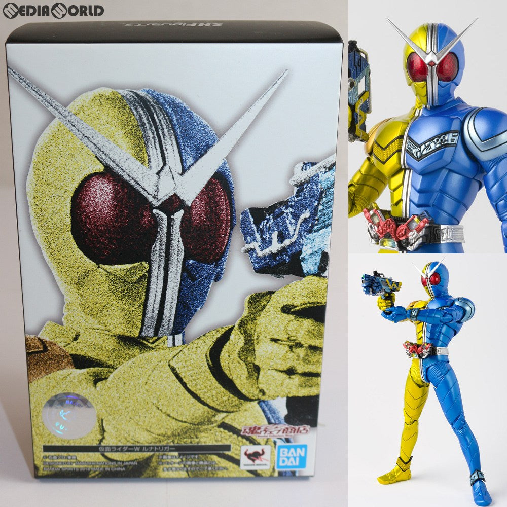 【中古即納】[FIG] 魂ウェブ商店限定 S.H.Figuarts(フィギュアーツ) 真骨彫製法 仮面ライダーW(ダブル) ルナトリガー 完成品 可動フィギュア バンダイスピリッツ(20181025)