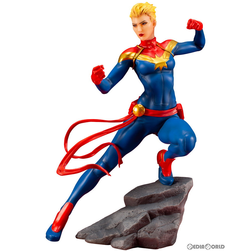 【中古即納】[FIG]ARTFX+ キャプテン・マーベル MARVEL UNIVERSE(マーベルユニバース) 1/10 簡易組立キット フィギュア(MK249) コトブキヤ(20190628)