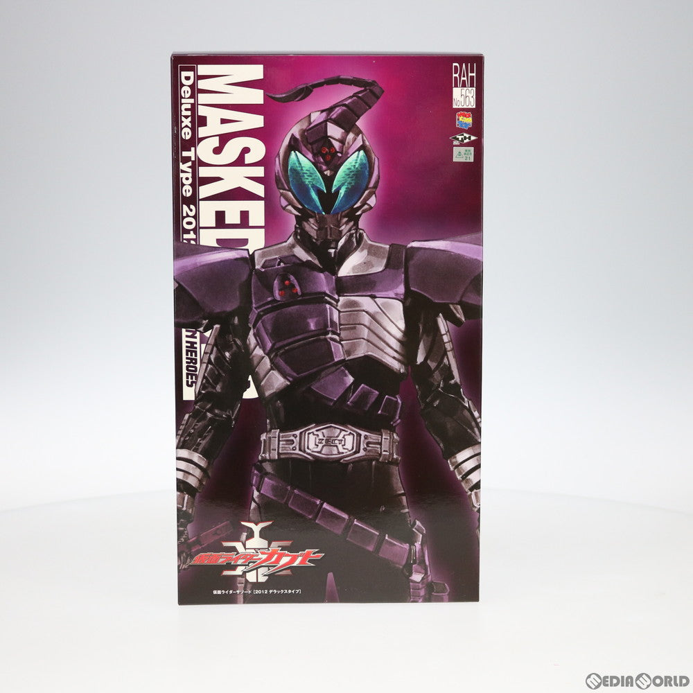 【中古即納】[FIG] リアルアクションヒーローズ No.563 RAH DX 仮面ライダーサソード(ライダーフォーム) 仮面ライダーカブト 完成品 可動フィギュア タイムハウス/メディコム・トイ(20120531)