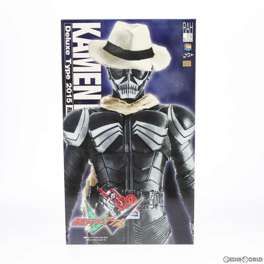 【中古即納】[FIG] リアルアクションヒーローズ No.708 RAH DX 仮面ライダースカル(Ver.2.0) 仮面ライダーW(ダブル) 完成品 可動フィギュア タイムハウス/メディコム・トイ(20151031)