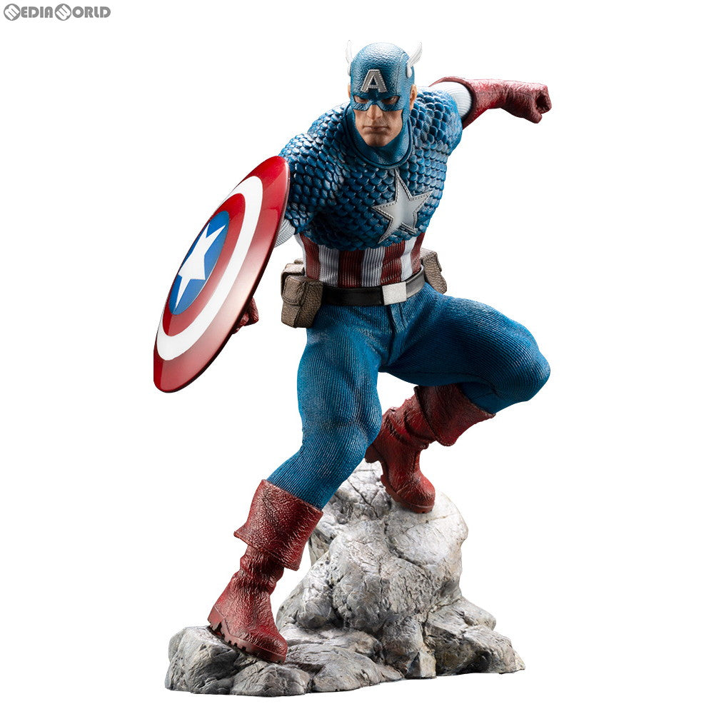 【中古即納】[FIG]ARTFX PREMIER キャプテン・アメリカ MARVEL UNIVERSE(マーベルユニバース) 1/10 簡易組立キット フィギュア(MK282) コトブキヤ(20190731)