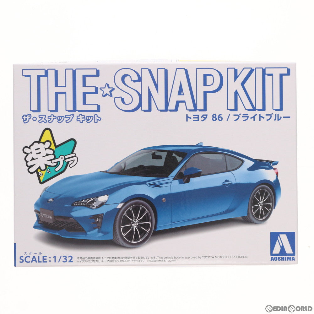 【中古即納】[PTM] ザ・スナップキット No.03-E 1/32 トヨタ 86(ブライトブルー) プラモデル アオシマ(20190531)