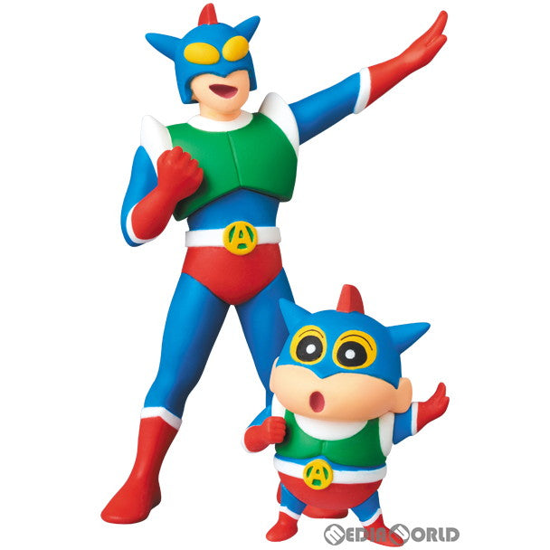 【中古即納】[FIG] ウルトラディテールフィギュア No.471 UDF アクション仮面 & アクション仮面しんちゃん クレヨンしんちゃん 完成品 フィギュア メディコム・トイ(20190421)