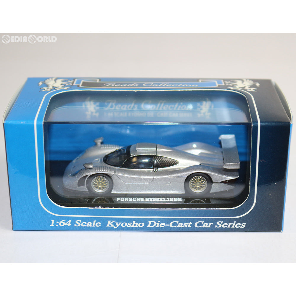 【中古即納】[FIG] ビーズコレクション 1/64 ポルシェ 911GT1 1998 シルバー 完成品 ミニカー(K06542S) 京商(20080731)