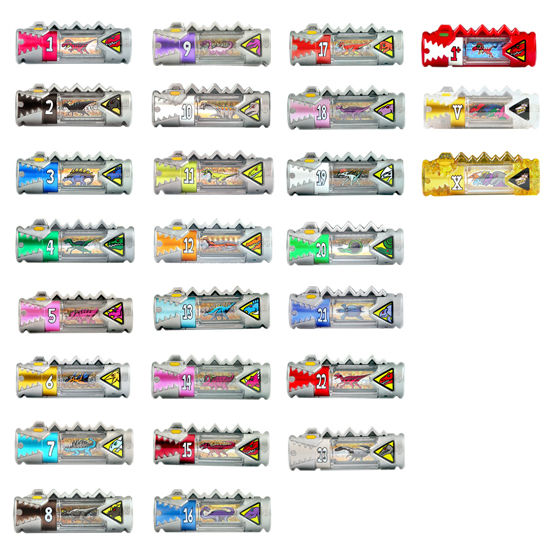【中古即納】[TOY] 獣電竜大集合 獣電池セットDX 獣電戦隊キョウリュウジャー 完成トイ バンダイ(20131116)