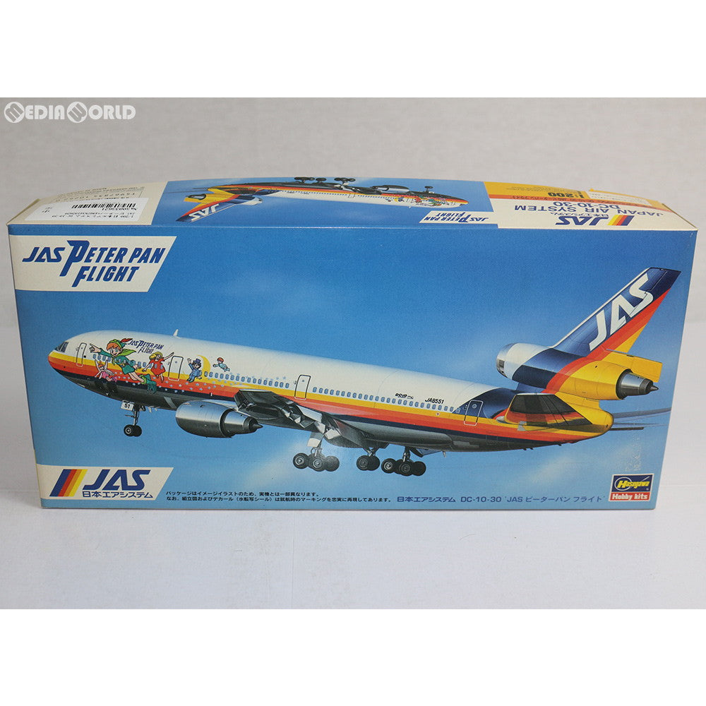 【中古即納】[PTM] 1/200 日本エアシステム DC-10-30 JAS ピーターパン フライト プラモデル(10262/LL12X) ハセガワ(19951130)