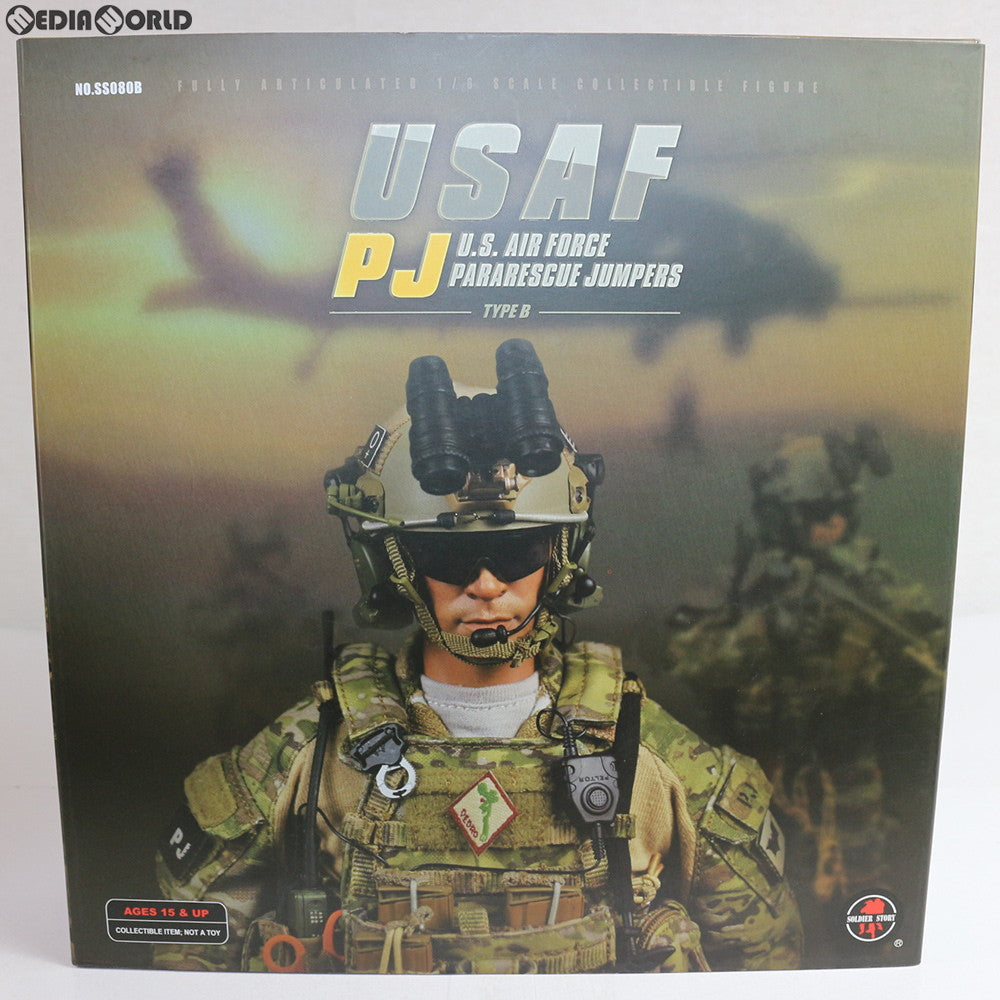 【中古即納】[FIG] USAF PJ(U.S. AIR FORCE PARARESCUE JUMPERS TYPE B) アメリカ空軍 パラレスキュー ジャンパー 1/6 アクションフィギュア(SS080B) Soldier Story(ソルジャーストーリー) (20131228)