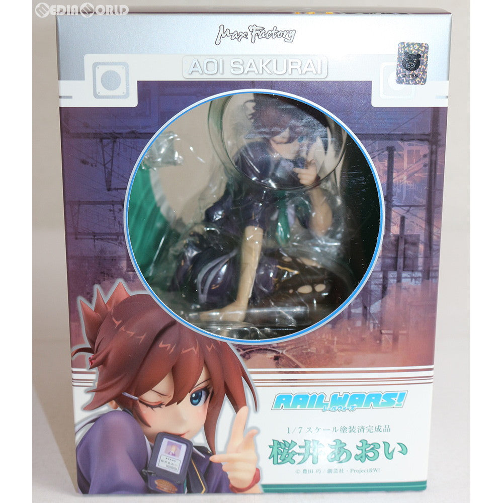 【中古即納】[FIG] GOODSMILE ONLINE SHOP限定 桜井あおい(さくらいあおい) RAIL WARS!(レール・ウォーズ) 1/7 完成品 フィギュア マックスファクトリー(20151023)