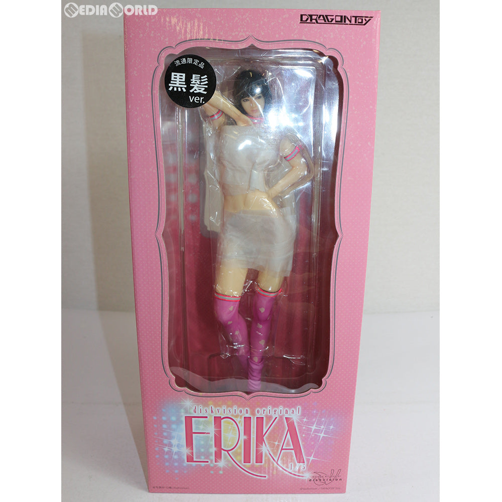【中古即納】[FIG] 宮沢模型流通限定 ERIKA(エリカ) 黒髪ver. diskvision original(ディスクビジョン オリジナル) 1/5 完成品 フィギュア DRAGONToy(ドラゴン・トイ) (20130810)