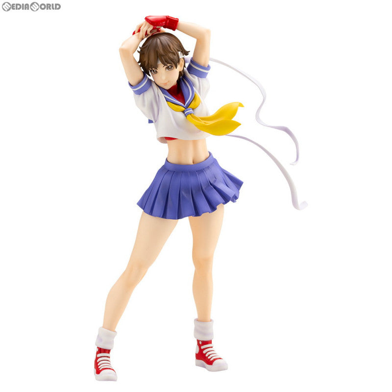 【中古即納】[FIG]STREET FIGHTER美少女 さくら -ROUND 2- ストリートファイター 1/7 完成品 フィギュア(SV240) コトブキヤ(20191030)