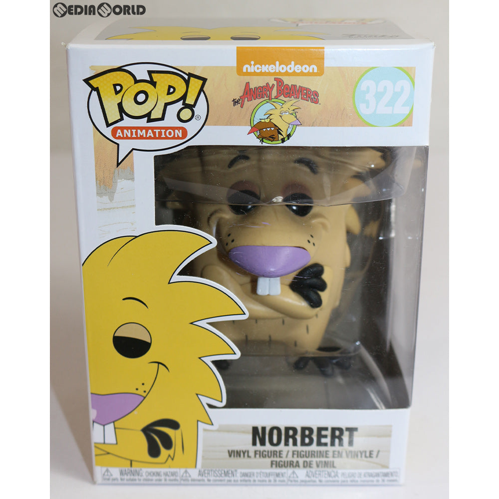 【中古即納】[FIG] POP! ANIMATION 322 NORBERT(ノーバート) The Angry Beavers(アングリー・ビーバーズ) 完成品 フィギュア(海外流通版) FUNKO(ファンコ) (20171231)